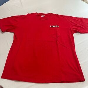 Lowe’s Home Improvements Vintage Red Single Stitch T-Shirt Size XXL